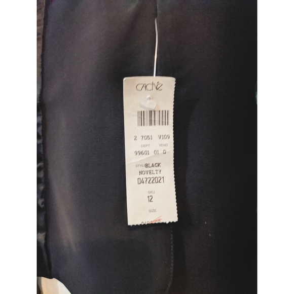 Vintage Back Cutout Cache Black Blazer NWT - Picture 8 of 8